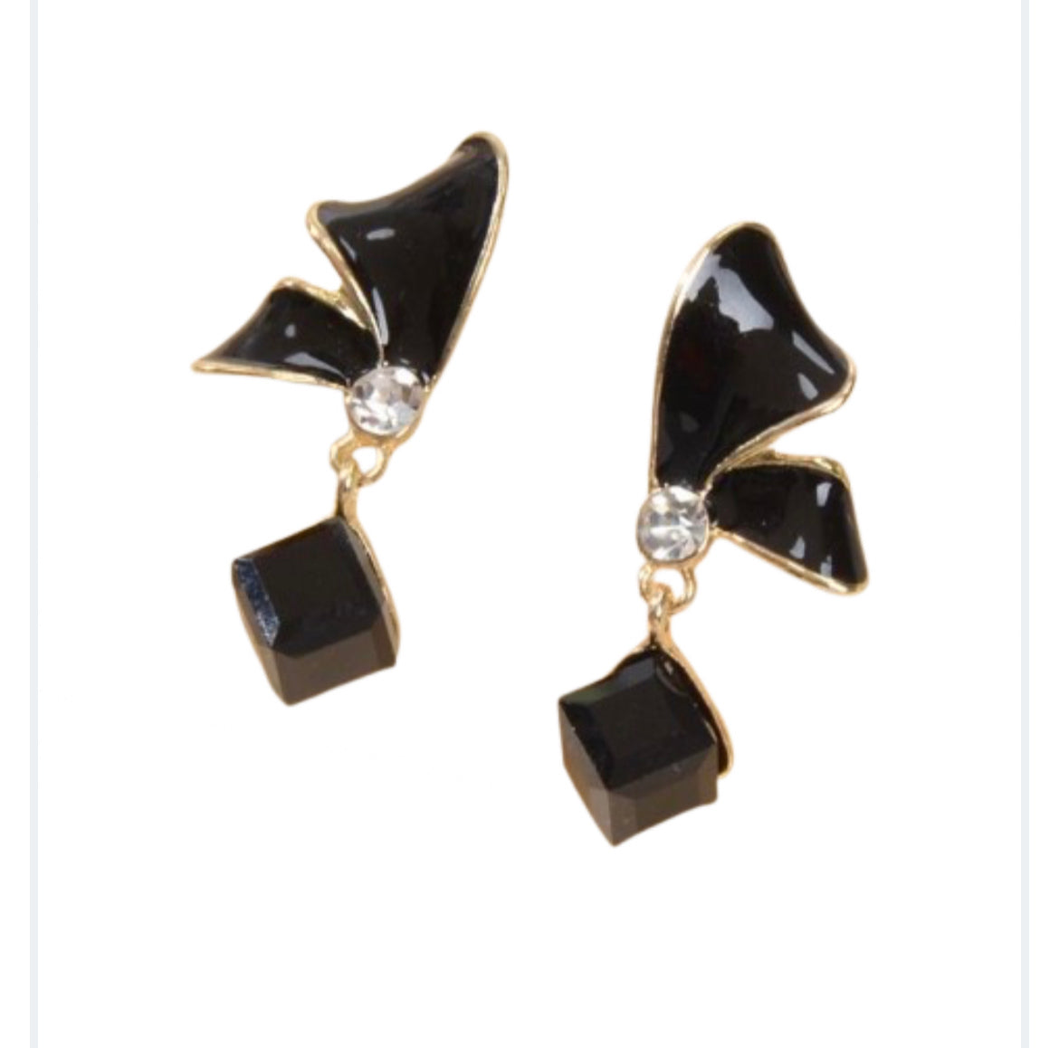 'Butterfly' drop earrings