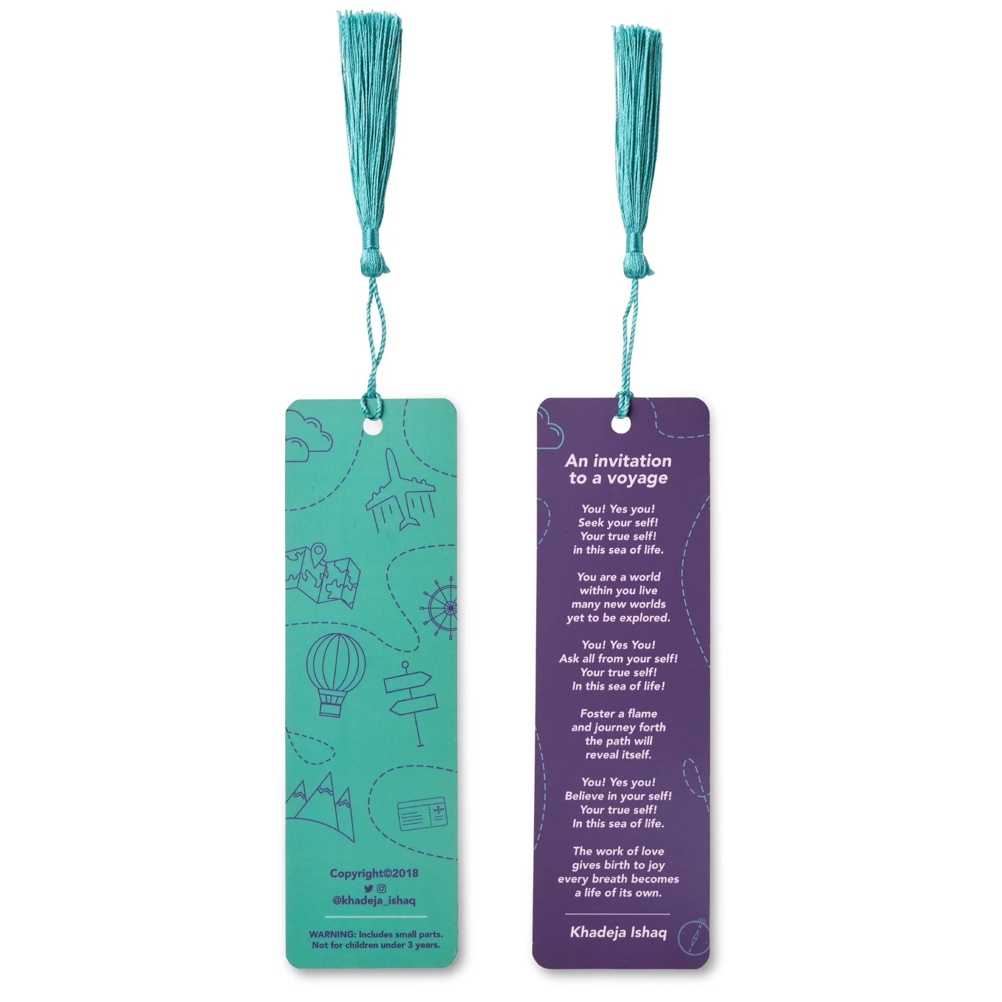 Poetry bookmark – voyage