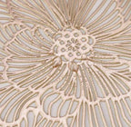Flower themed place mat