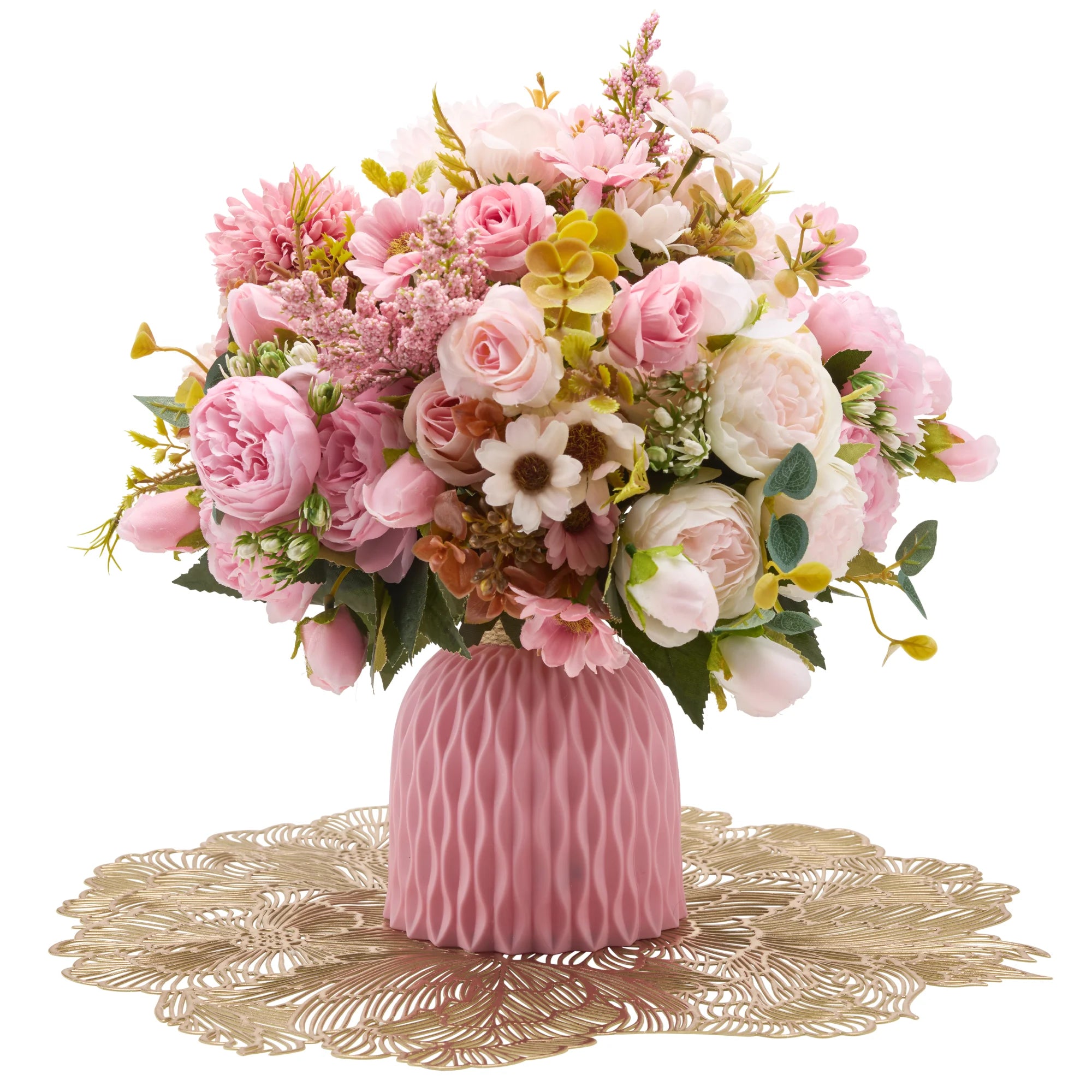 Pink artifical flowers – “Its a girl”
