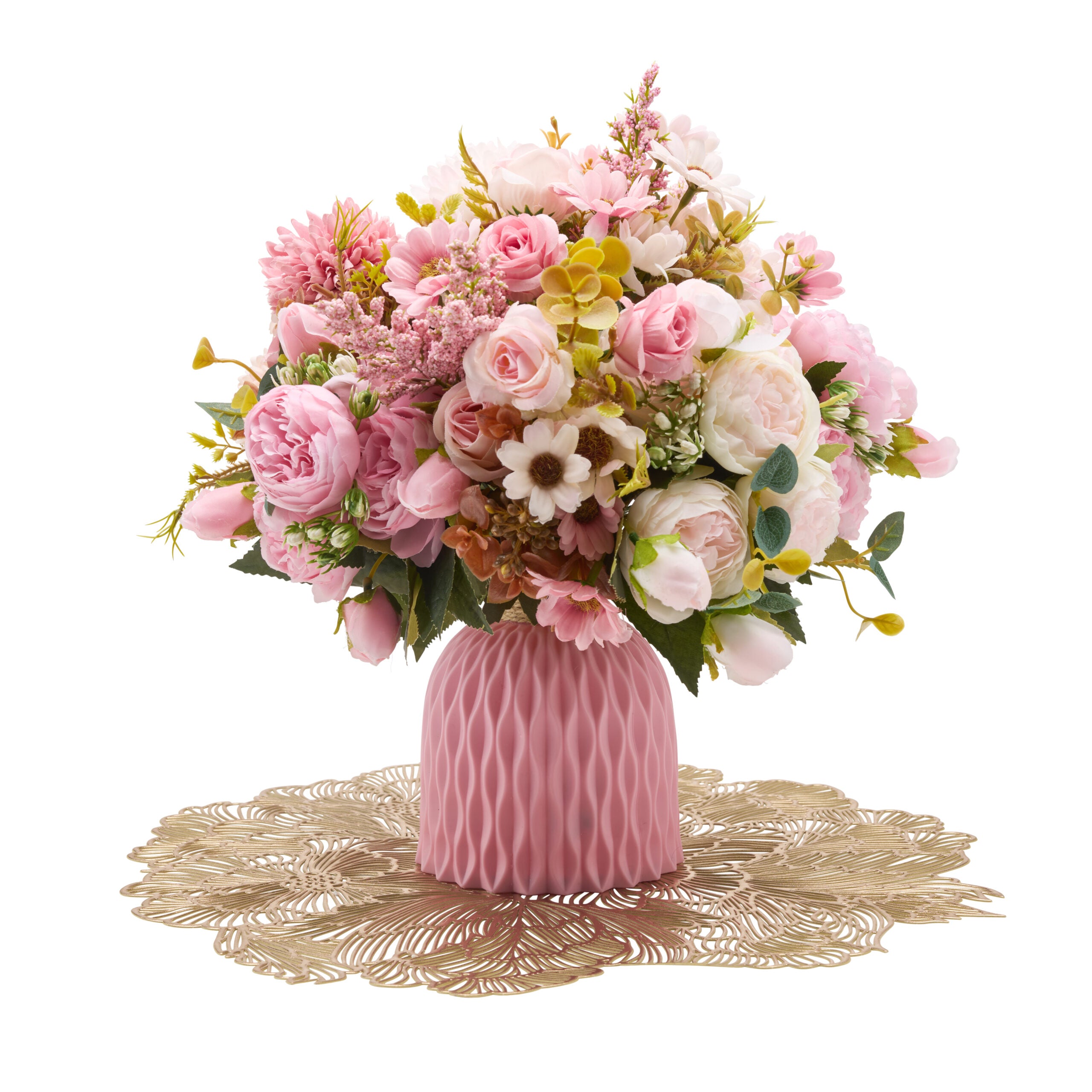 Pink artifical flowers – “Its a girl”
